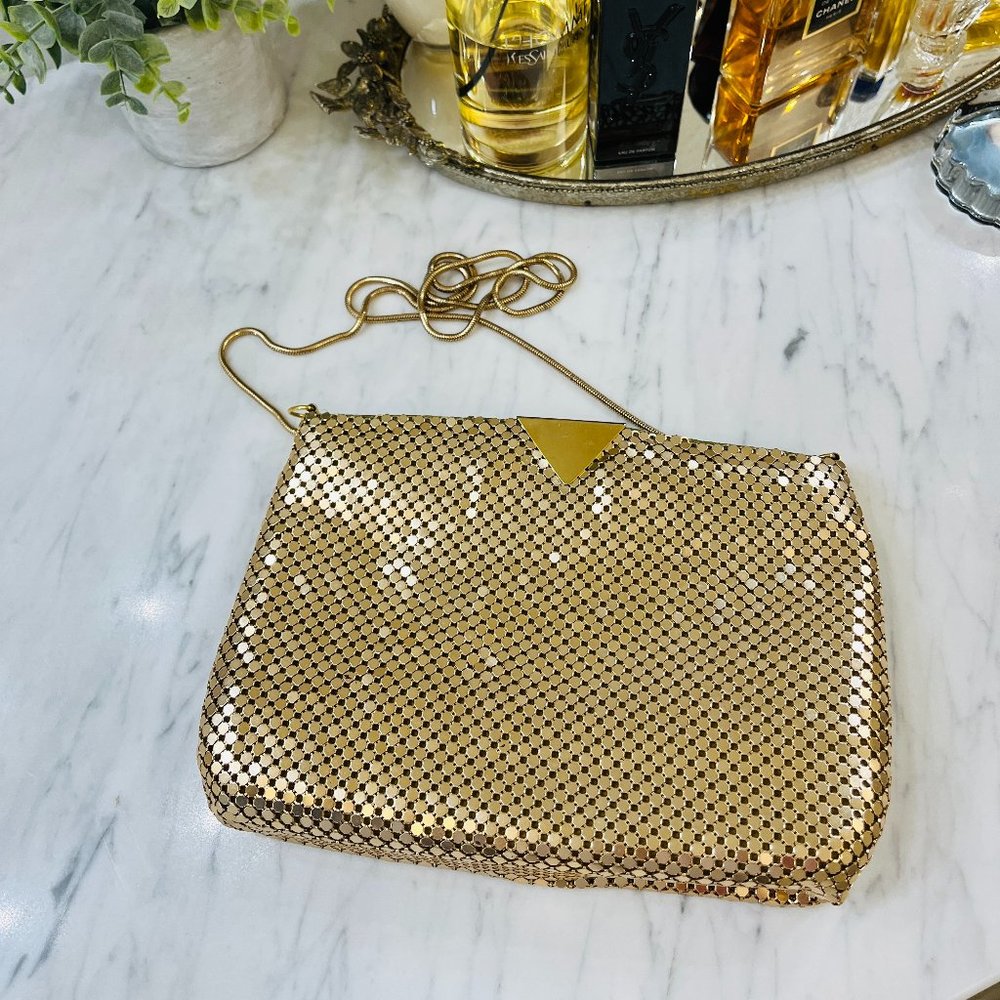 ❌SOLD❌VTG gold mesh evening puse - Picture 1 of 13